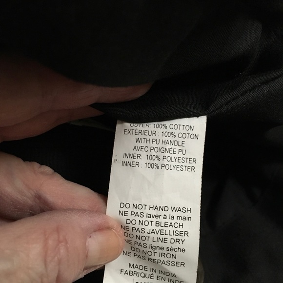 Black cotton mixed texture bag - Picture 5 of 8